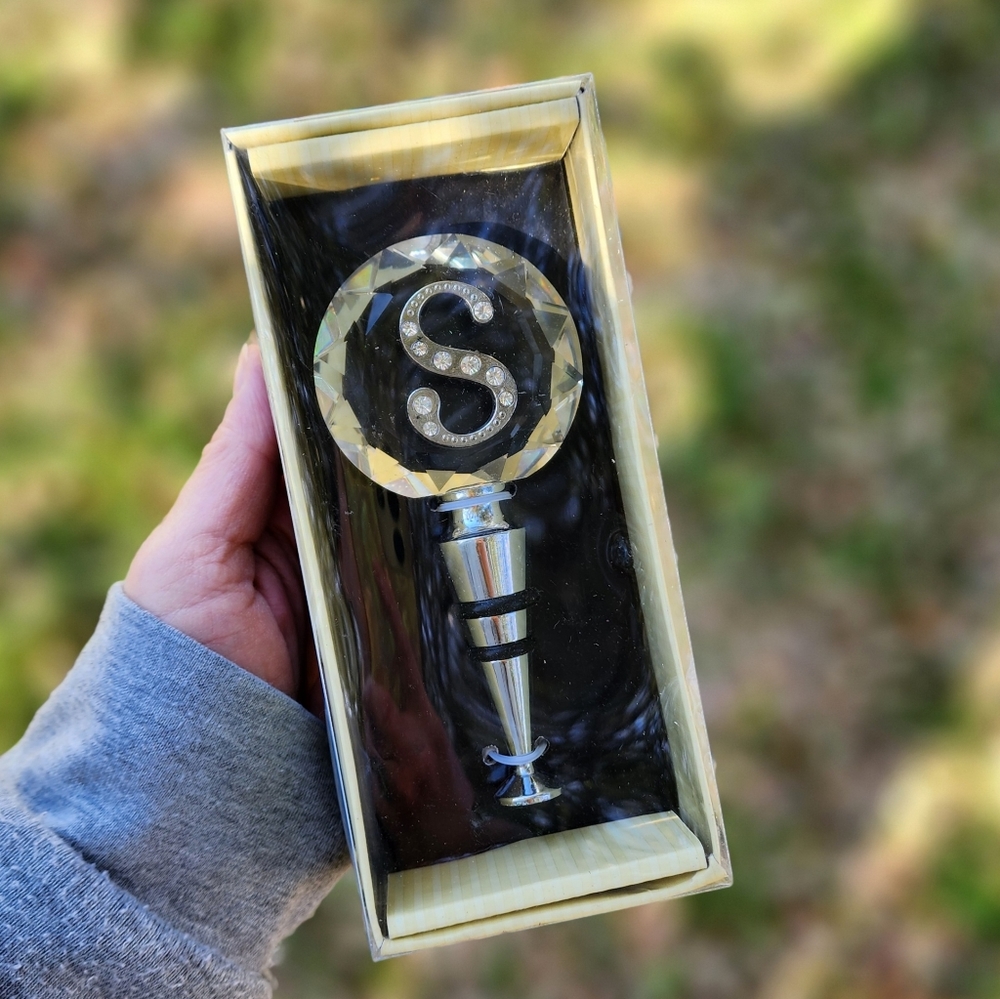 Cypress Home Rhinestone Monogram Stopper - Letter "S"